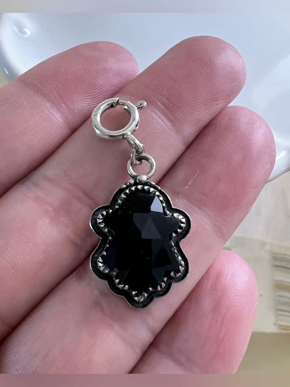 Krush Kandy Sterling Silver 925 Onyx Halloween theme Earrings and Pendant charm - Picture 5 of 11